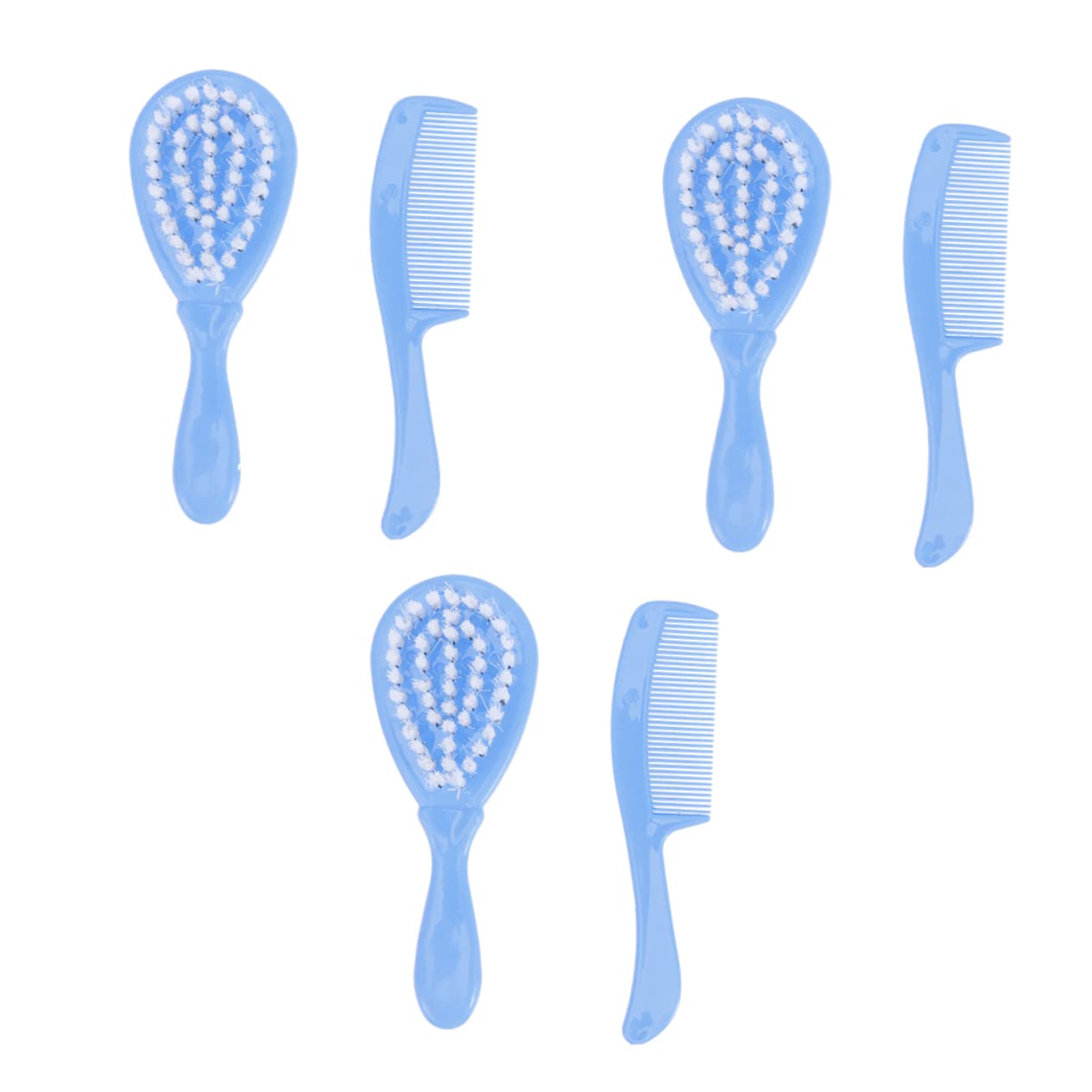 Toddmomy Baby Brush Set Cradle Cap Brush for Boys and Girls Baby Comb Kit Gentle Bristles