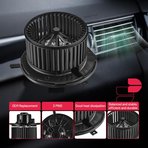Image of BDFHYK AC Heater Blower Motor Fan 700182 Compatible with VW Tiguan Jetta Passat Rabbit CC Eos GTI Golf,Compatible with Audi A3 Q3 TT,HVAC Blower Motor Assembly 1K1819015 BM9291C V15031916 698809