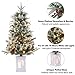 3 Ft Pre-Lit Christmas Tree, Artificial Xmas Tree with 70 LED Lights and Snowman Base, Battery Powered with Timer, Easy Assembly, Christmas Decoration for Home and Office(2 Set)