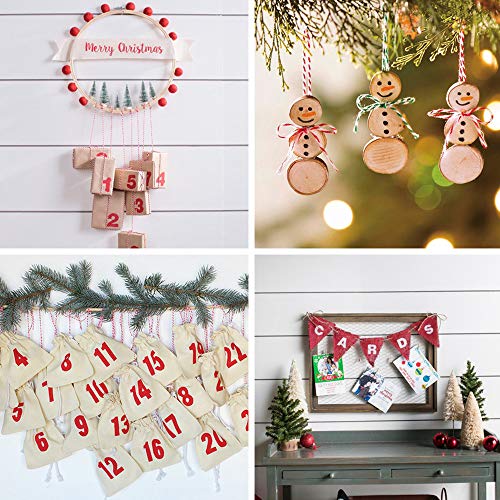 9 Rolls 9 Color 495 Yard Holiday Bakers Twine Strings Bulk Decorative Christmas Twine Gift Hanging Cotton String Packing Trim Cord Colored Rope Natural Jute Twine Rustic Hemp Cord For Gift Wrapping #TOP3