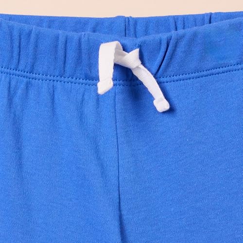 Amazon Essentials Unisex Baby Baumwollshorts Zum Schlüpfen - Auslauffarben, 3er-Pack, Blau/Grau Meliert/Marineblau, 3-6 Monate