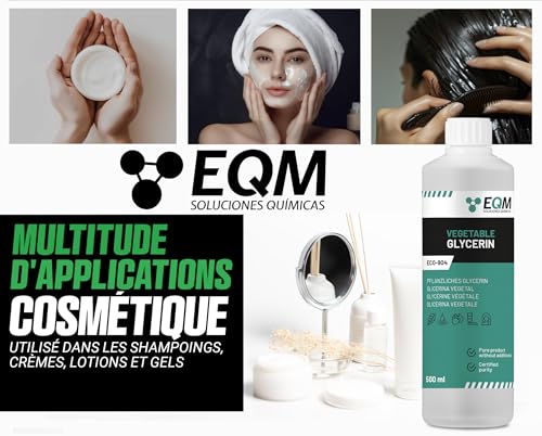 EQM - ECO-904 - Glycérine Végétale 500ML - Pureté 99,5% - Qualité Pharma – vue 3
