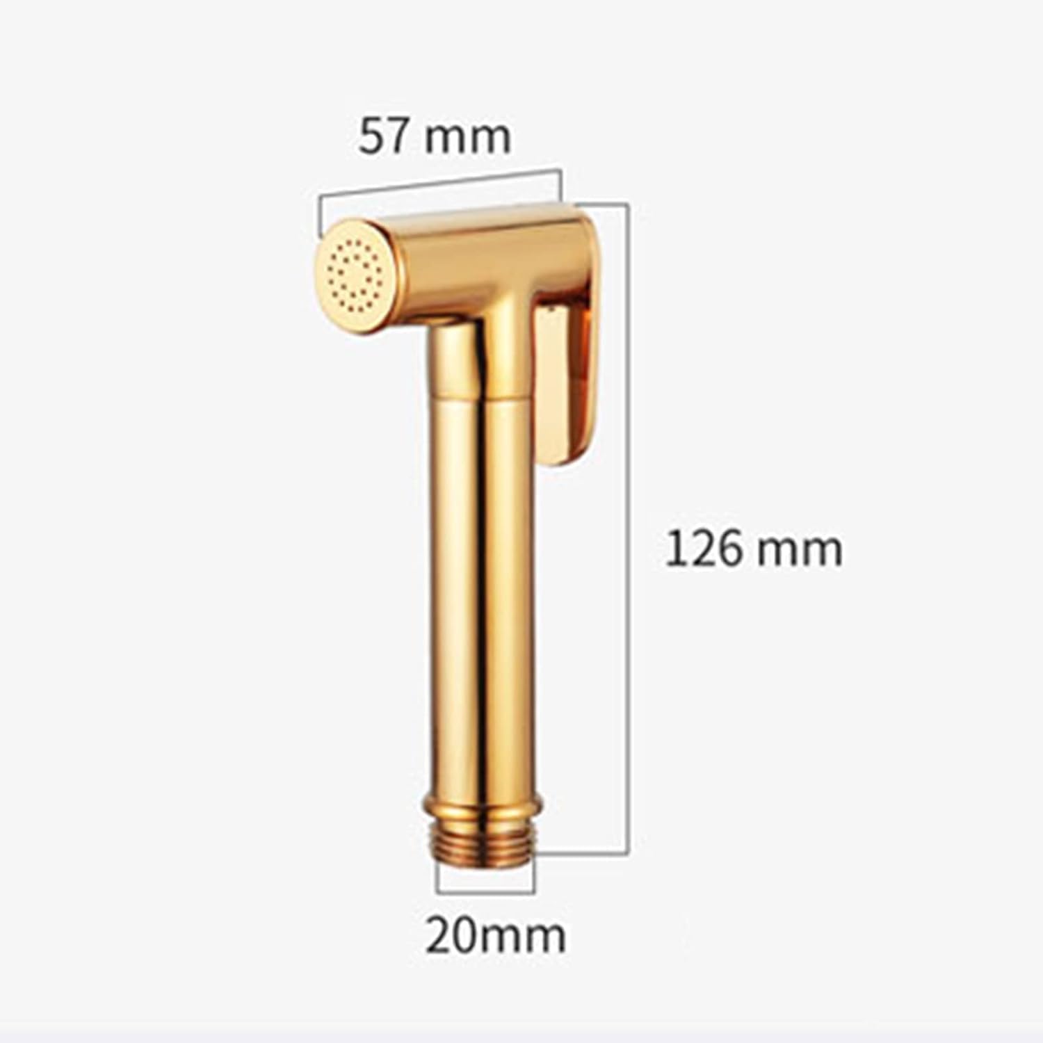 Bidet Sprayer, Complete French Toilet Shower Kit, Gold, Brass, Handheld Bidet Sprayer, Complete Toilet Hygiene Shower Kit, Toilet Shower Kit with 3-Way Valve, B