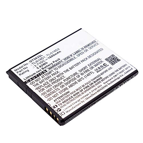 subtel® Batería Premium Compatible con Alcatel One Touch Link Y858 / Y858V / One Touch Pop 3 5", TLi018D1 1600mAh bateria Repuesto Pila