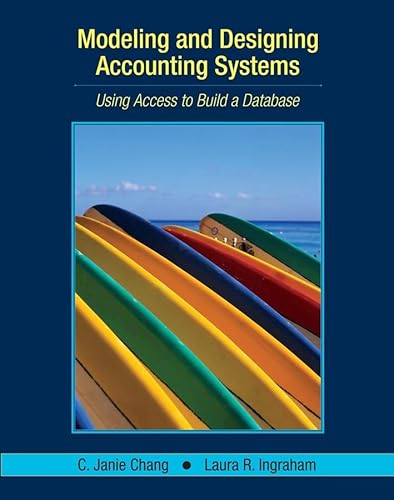 Compare Textbook Prices for Modeling and Designing Accounting Systems: Using Access to Build a Database 1 Edition ISBN 9780471450870 by Ingraham, Laura R.,Chang, C. Janie