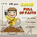 Jesus Series-Bundle David and Goliath, The Man Full of Faith & Giant Mini Figurine, Bible Story, Collectable Building Set for Aged 14+, Great Gift(285+515pcs/8x16x13.4cm), Red, Yellow