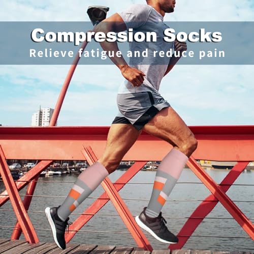 Bluemaple Compression Socks for Women & Men Circulation (6 Pairs) 15-20 mmHg is Best Support for Athletic Running Cycling4