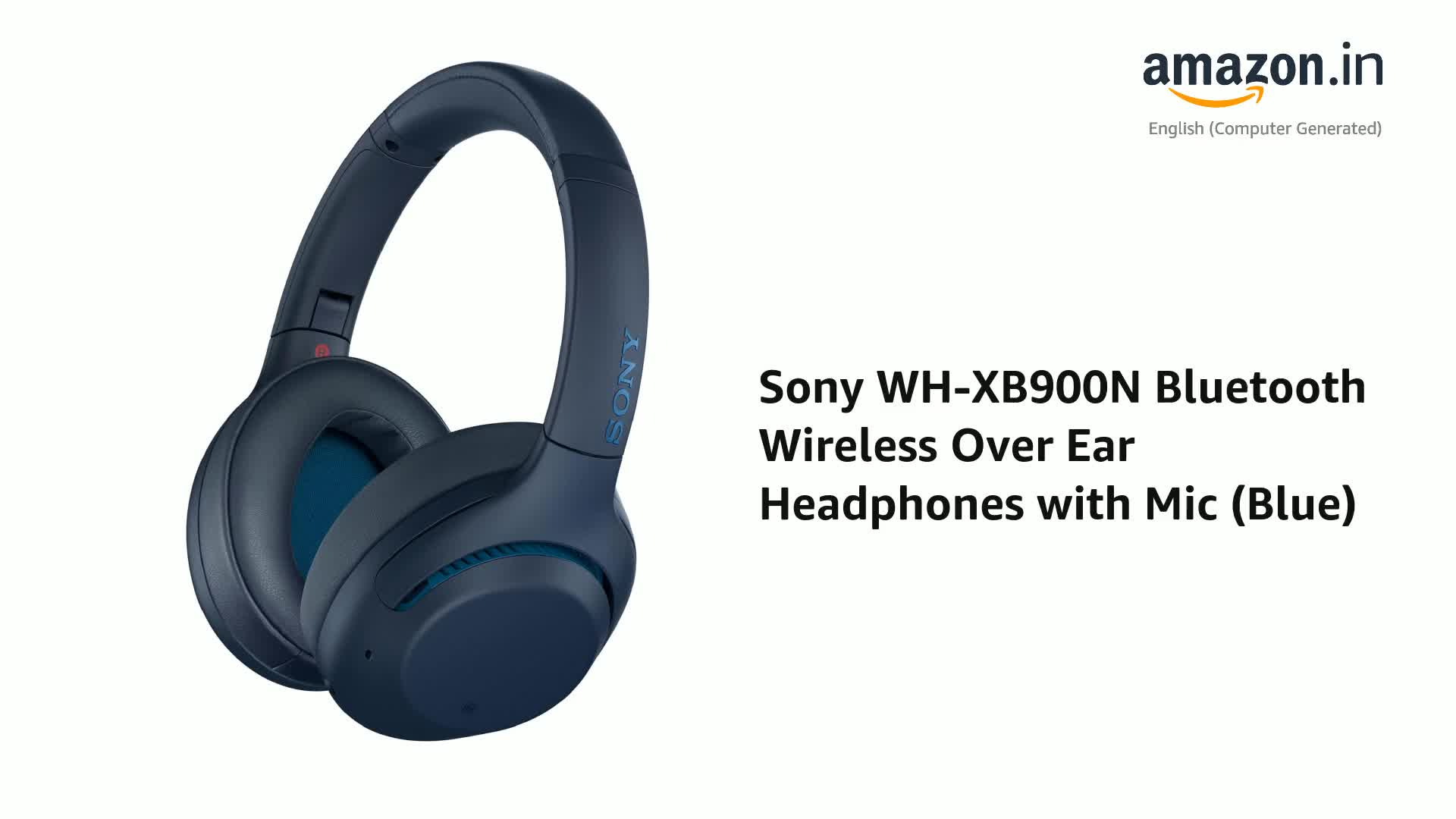 SONYのBluetoothワイヤレスヘッドフォン、WH-XB900nのブルー Amazon.com: Sony Wireless Noise Canceling Extra Bass