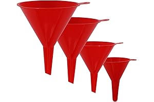 KongNai 4 Pieces Filling Funnel Set for Automotive and Kitchen