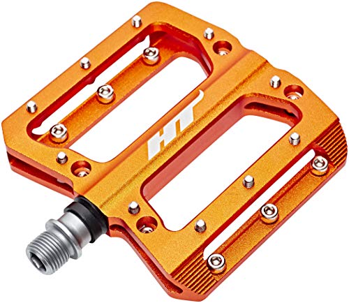 HT Components AN14A Unisex Adult Flat Pedals Pair Orange 9/15