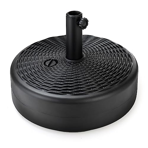 Image of Home Zone Living 40lb Round Fillable Patio Umbrella Base Stand, 18in