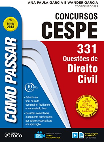 Como passar em concursos cespe: direito civil: 331 questões de direito civil
