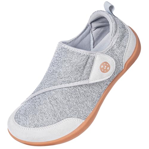 Zapatos Diabéticos para Hombre Mujer Zapatillas de Estar por Casa Extra Ancho Antideslizantes Ajustable Cómodo Respirable Artritis Edema Ortopédica Zapatos Aliviar el Dolor de Pies