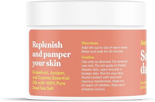 Miniatura 10 de ASUTRA Sales de baño del Mar Muerto (máxima relajación), 16 onzas  Remoja en minerales curativos ricos y vitales  Relaja y calma tu estado de ánimo