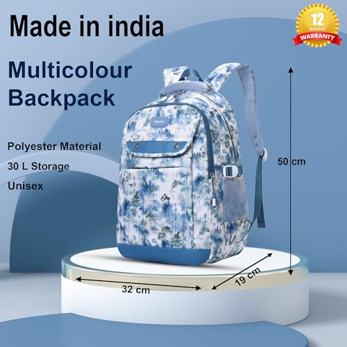 Image of Tinytot 30 Litre Waterproof School Backpack Bags for Women - Large 19 Inch Laptop Bag for Boys &Girls 12+ Years, College Bag for Girls and Boys, Men, Women - Ideal for Office, Travel, School, College