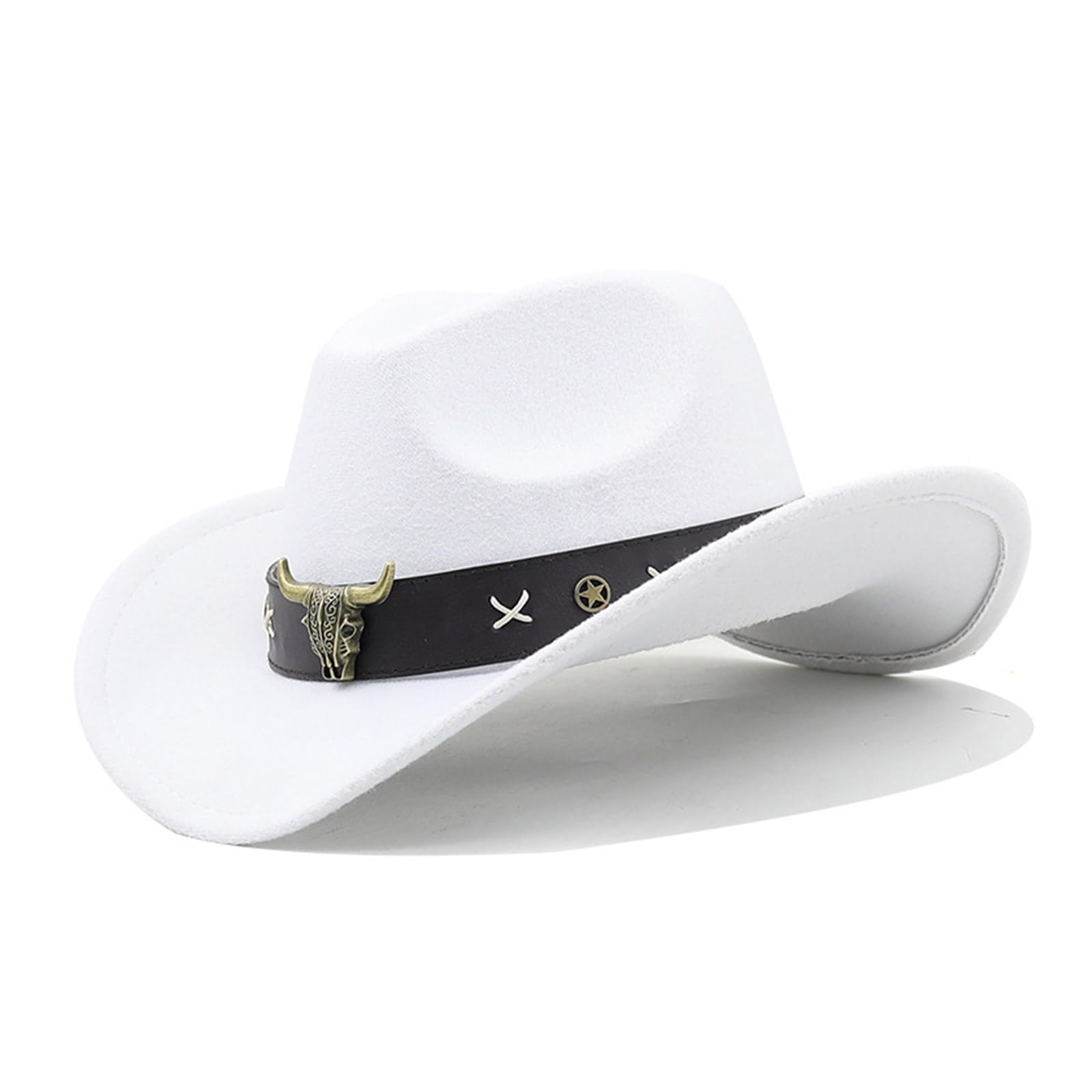 WBANGIAO Vintage Country Western Fedora Hat Cowgirl Hat  display picture 1