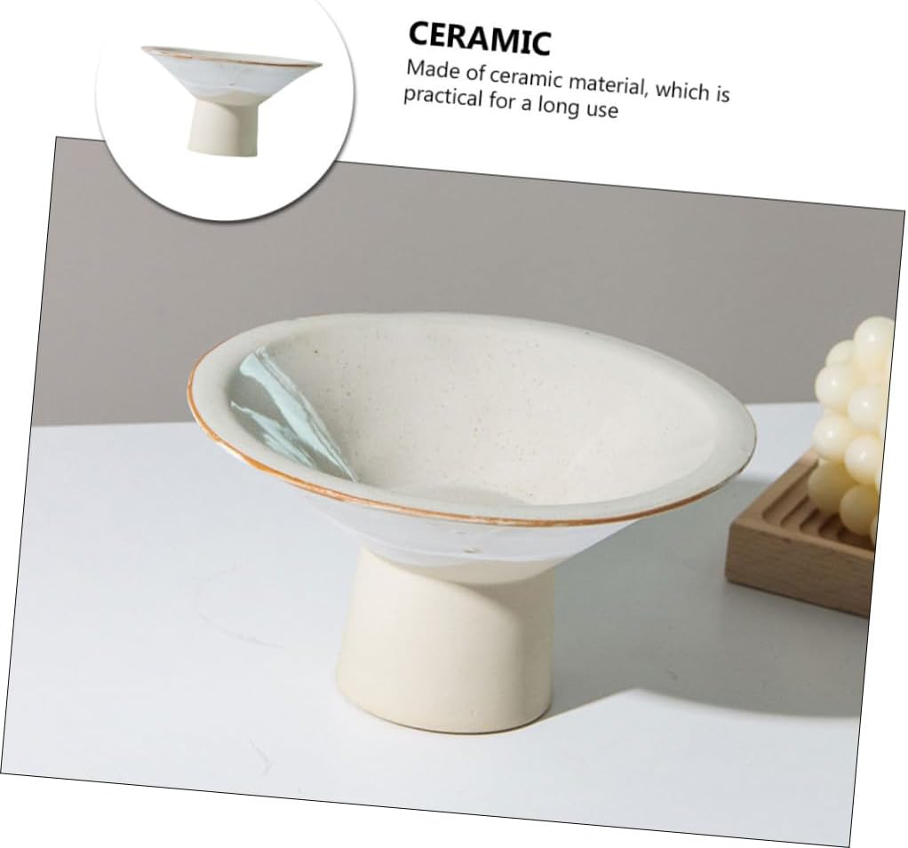 Alipis Ceramic Fruit Plate Japanese Style Dessert Plate Snack Dish Snack Pudding Reusable Food Container