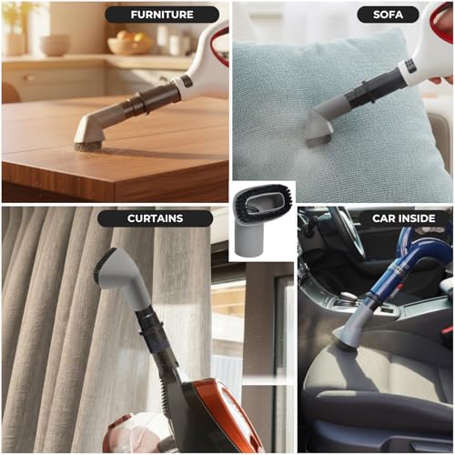 Image of For Shark Vacuum Dust Brush with Adapter Kit - Compatible with Shark Navigator Rotator NV360 NV351 NV350, NV500 NV501 HV300 HV301 HV371 HV372 - Vacuum Attachments & Accessories