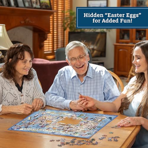 Rompecabezas Boardwalk Puzzle Company America the Beautiful – 250th Anniversary, 1000 piezas, arte exclusivo de Andy C. Ellis, piezas encajables de precisión, para adultos miniatura 5