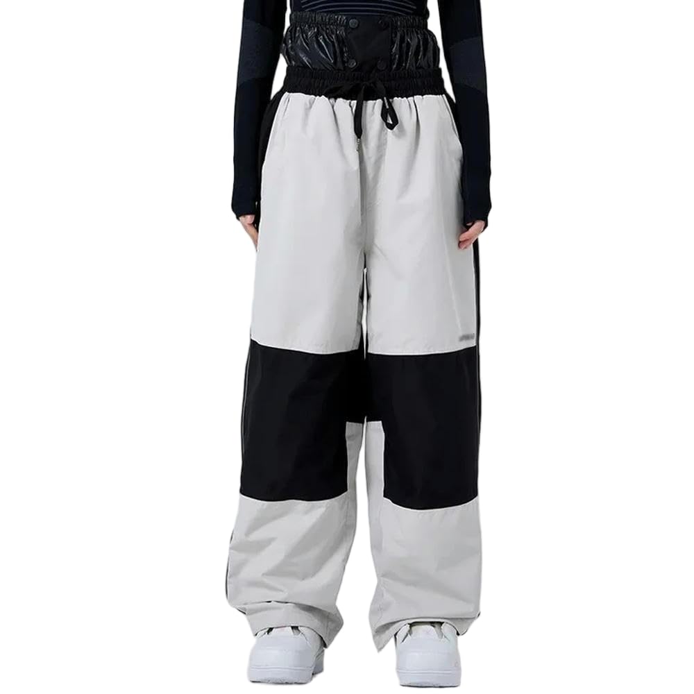 JCVBN zimowe luźne spodnie narciarskie damskie wiatroszczelne wodoodporne odzież narciarska sporty outdoorowe ciepłe luźne męskie spodnie snowboardowe