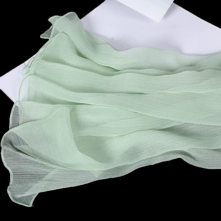 Lina & Lily Crinkled Chiffon Women's Scarf Shawl Wrap Spring Summer Sheer Silky Featherlight 5