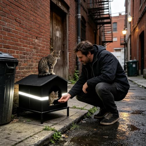 Refugio portátil plegable para gatitos con diseño impermeable de alta resistencia 3