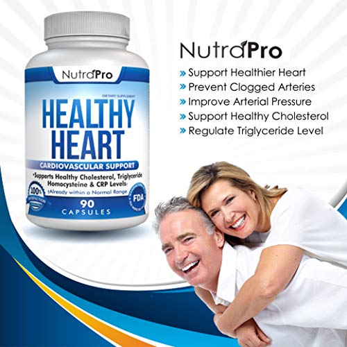 Healthy Heart - Heart Health Supplements. Artery Cleanse & Protect. Supports Cholesterol and Triglyceride Balancing. GMP Certified