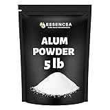 Alum Powder 5lb by Essencea Pure Bulk Ingredients | Pure Potassium Aluminium Powder | Phitkari | Purifies Water | Natural Deodorant (80 Ounces) [Packaging may vary]