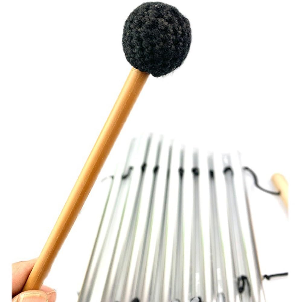 Ręcznie korbowana belka, indyjski instrument ludowy, poprzeczka z litego drewna, rura aluminiowa, ręczny 9-tonowy pręt belkowy, przyrząd do terapii dźwiękiem do jogi, lecznicze dzwonki wietrzne, w zes