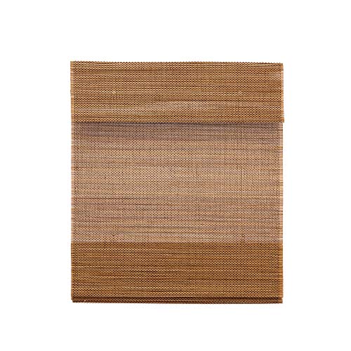 Tj Global Cordless Bamboo Roman Window Blind Sun Shade, Light Filtering Shades With 7-Inch Valance - Natural Woven Bamboo (40" X 64") #TOP2