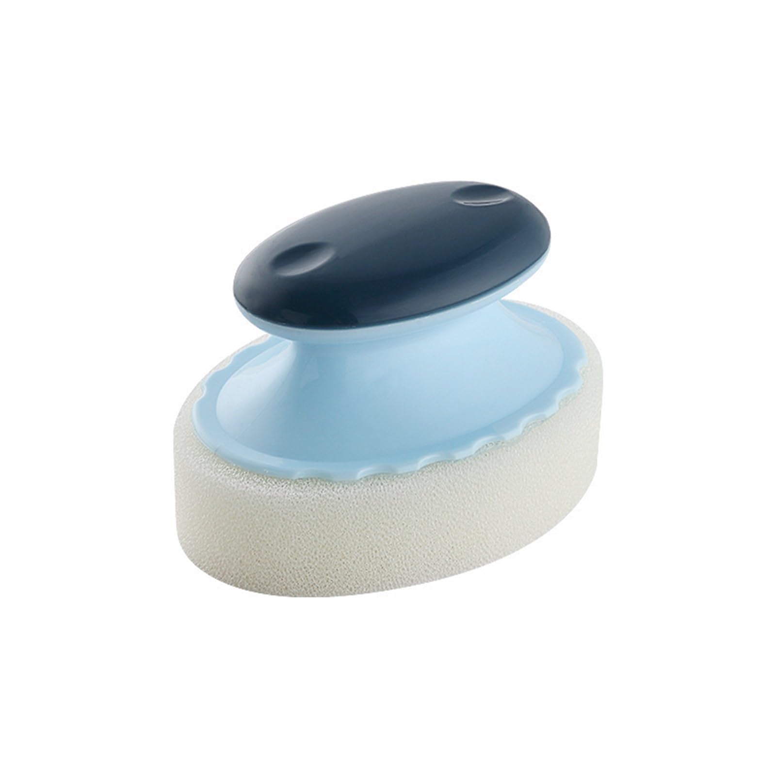 Esponjas Cepillo De Mesa De Esponja, Limpieza De La Cocina del Hogar, Cepillo De Estufa, Cepillo De Limpieza De Olla Esponja (Color : BLU)