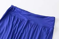 Vista 60 de Pantalones de algodón modal para mujer de AvaCostume, pantalones suaves para practicar yoga o deportes. Rojo vino