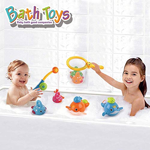Jouets De Bain Pour Bebe Sans Moisissure Jeux De Peche Pour Piscine D Eau Baignoire Jouet Pour Tout Petits Enfants Filles Et Garcons Age 2 3 4 5 6 7 Ans Amusant Bain Bain