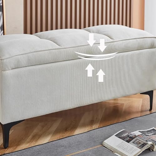 Banc en velours haut de gamme Slish avec plateau réversible et piètement métal chic - 7