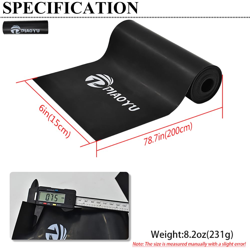 Piaoyu 2m Slingshot Bands Elastic Elasticity Sling Shot Replacement Rubber Bands, Catapult Shooting Flat Bands Slingshot Replacement Bands, DIY for Hunting and Shooting Slingshot (0.75mm)