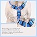 Chaba Guard Hundegeschirr für kleine und mittelgroße Hunde mit Kontrolle, Anti-Zug & Würgen, Verstellbar, Bequem und Leicht, Classic Step-in Brustgeschirr, Dog Harness, Größe M, BLAU