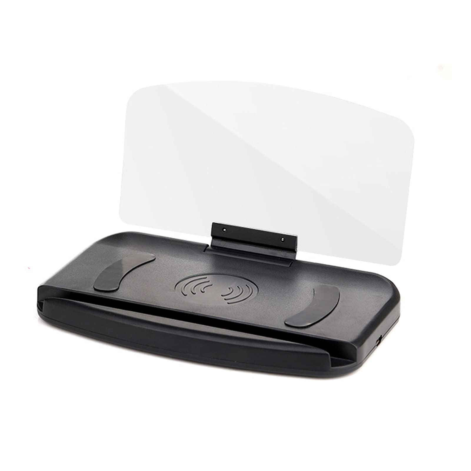 Samochodowy projektor nawigacyjny do telefonu komórkowego HUD HD uchwyt na telefon komórkowy GPS wyświetlacz Head-up ramka podpórka lusterko do makijażu 3 inteligentne (ładowanie bezprzewodowe)