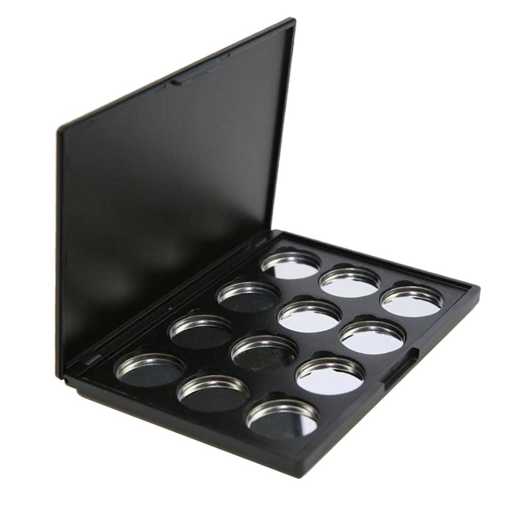 Club Bollywood®12 Slots Empty Magnetic Palette Box for Eyeshadow Powder Makeup Case W/Pans-image-23