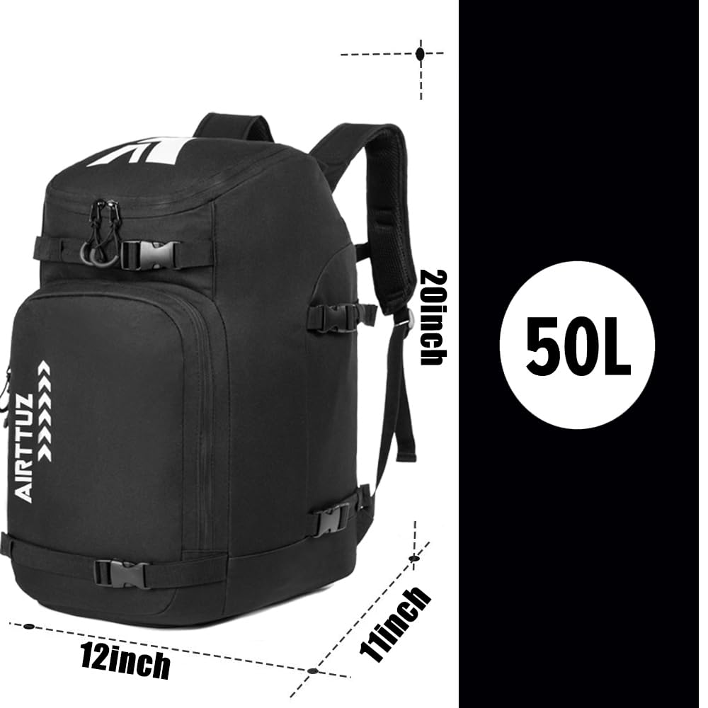 Sac à Dos pour Bottes de Ski et de Snowboard, Excellent pour Les Voyages avec extérieur et Fond imperméables – pour Hommes, Femmes et Jeunes.