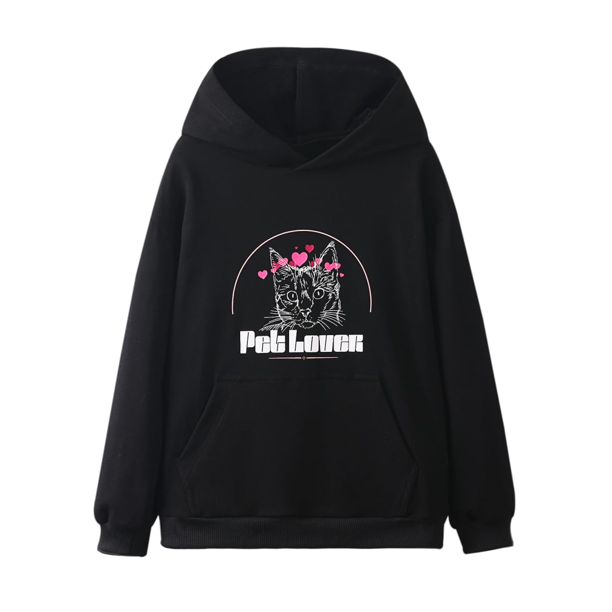 WELAKEN Cat Print Hoodies for Girls Toddler &amp; Kids II Little Girl's Pullover Tops Hoodies