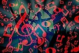 Renaiss 10x8ft Musical Notes...