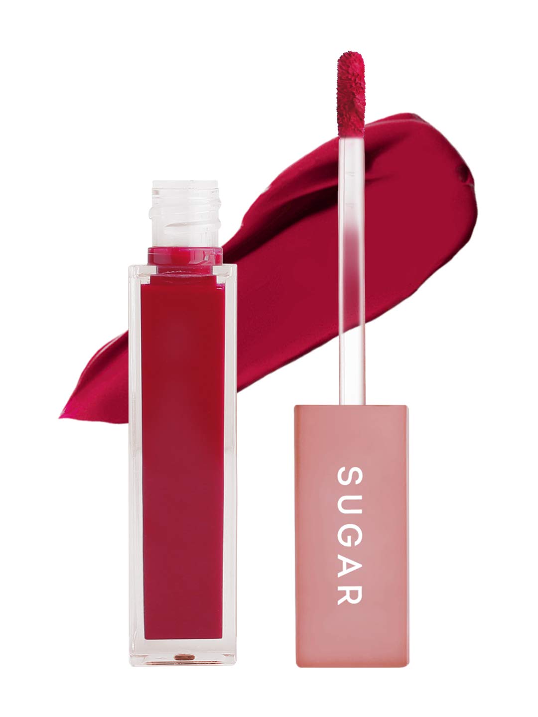 SUGAR Cosmetics Mettle Matte Liquid Lipstick For Women | Highly Pigmented | Transferproof & Long Lasting |7Ml – 10 Mimosa (Deep Pinkish Red With Blue Undertone) SUGAR Cosmetics Mettle Matte Liquid Lipstick For Women | Highly Pigmented | Transferproof & Long Lasting |7Ml – 10 Mimosa (Deep Pinkish Red With Blue Undertone)