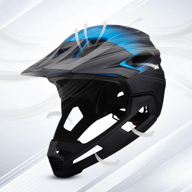 Casco de bicicleta desmontable cara completa que optimiza tu protección en montaña 4