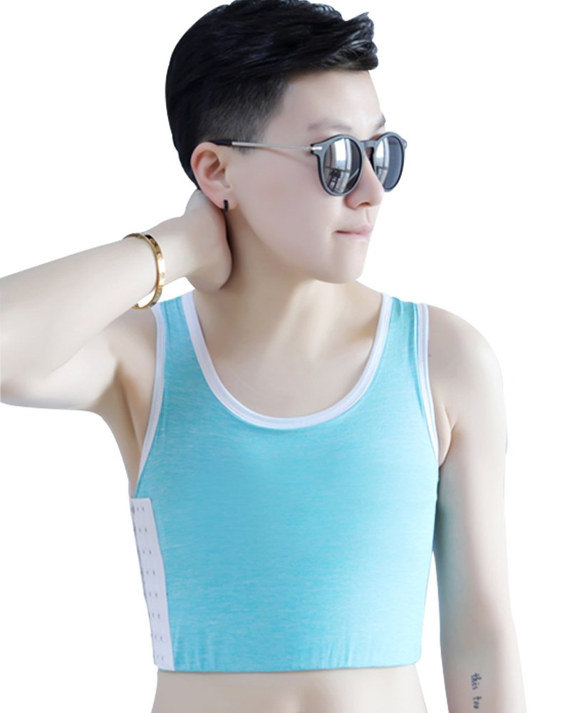 Women Tomboy Elastic Band Colors Chest Binder Tank Top