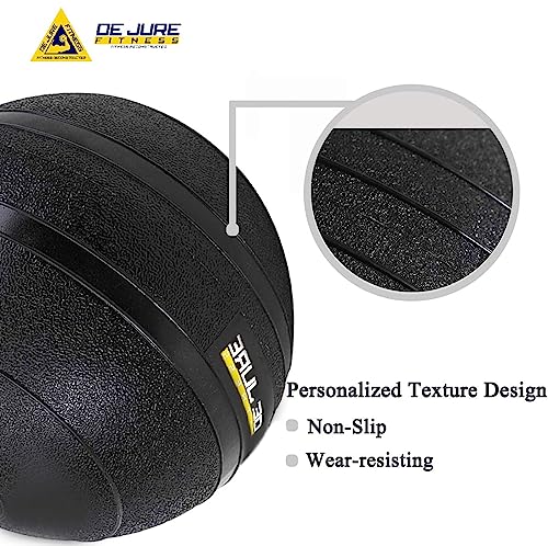 Image of DE JURE FITNESS Rubber Dead Bounce Slam Ball Strength & Conditioning Cross Training, Core Training, Squats, Lunges & Plyometric, Slam Ball (2KG-SB-1)