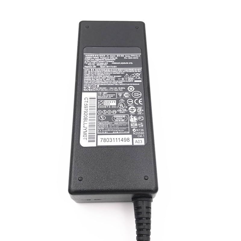 Chargeur de remplacement 90W 19.5V pour réparer la panne de batterie de votre PC HP - 3