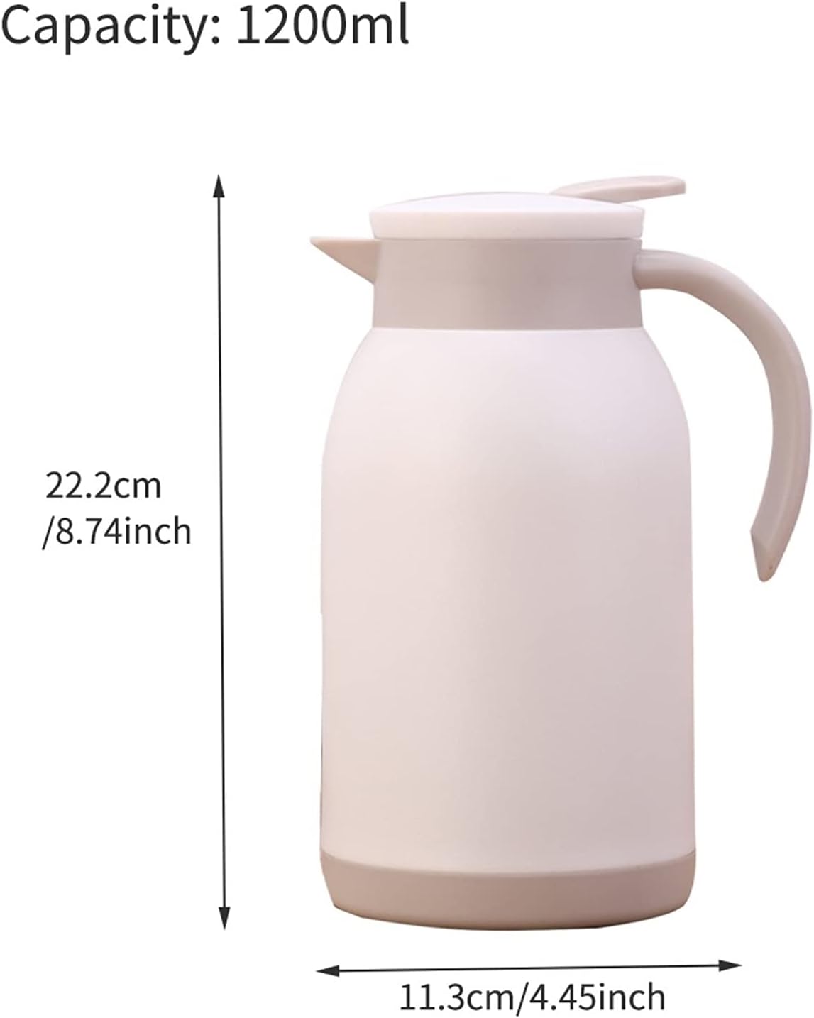 Thermal Carafe Insulation Pot Stainless Steel Kettle Kitchen Hot Water Thermal Pot Coffee Carafe Heat Retention Home Large Capacity Tea Vacuum Bottle Thermal Coffee Carafe (Color : Red)