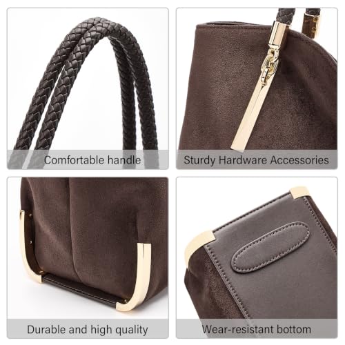 Image of FOXLOVER Large Capacity Tote Handbags for Women, Women's Top-handle Bags Fashion Shoulder Bags Purses Minimalist design
