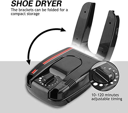 YVX Schuhtrockner Elektrostiefel Wärmer Mini Tragbare Fußbekleidung Heizung mit Timer 120min und UV-Sterilisation Deodorant Trocknen für Handschuhe Socken (Farbe: Duftfrei) - Image 5