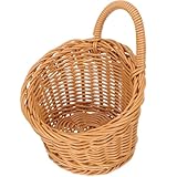 Panier mural suspendu – s'harmonise avec la plupart des décorations de cuisine et ce panier tressé apporte charme et élégance. panier de rangement pour l'ail